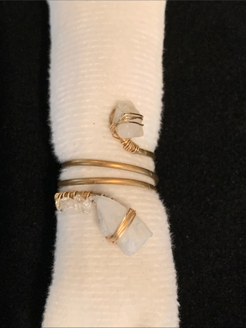 Free People Like Sugar Midi Ring Gold Moonstone